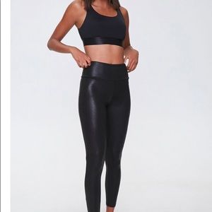 Faux leather leggings